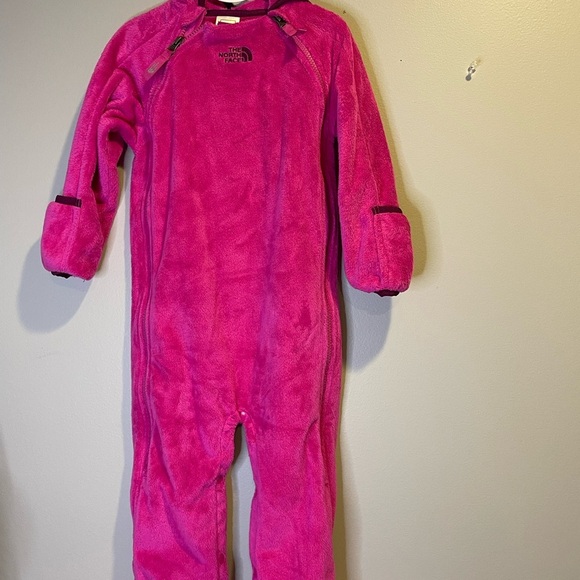 The North Face Pink Fleece Winter suit 18-24m Excellent Condition